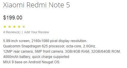 Redmi Note 5