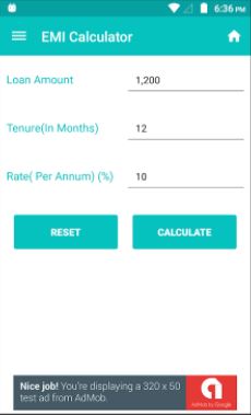 EMI Calculator App