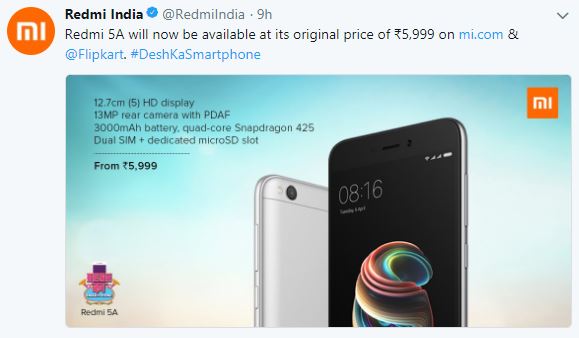 Redmi 5A